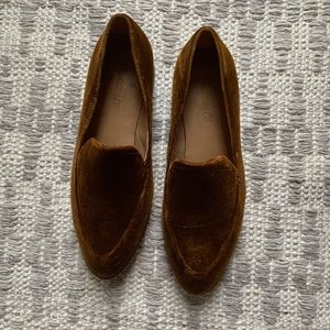 Madewell Velvet Brown Loafers size 7